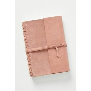 Anthropologie Braided Suede Journal NWT